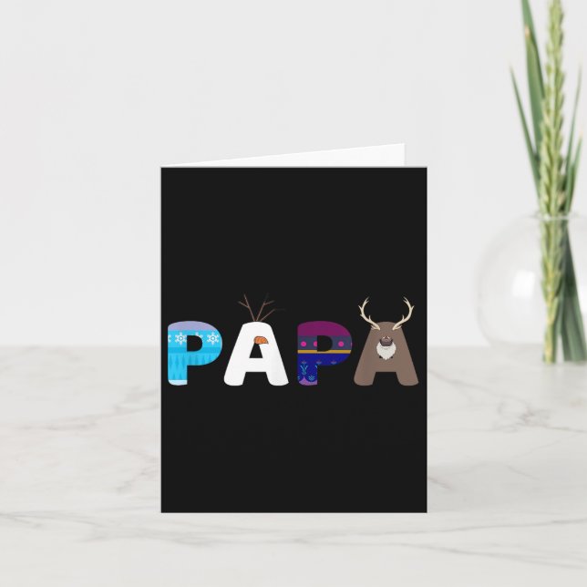 Carte Froid Papa Et Maman Anniversaire Papa Famille Fête (Devant)
