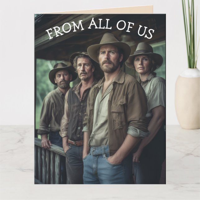 CARTE FROM ALL OF US FUNNY BIRTHDAY GREETING CARD (Devant)