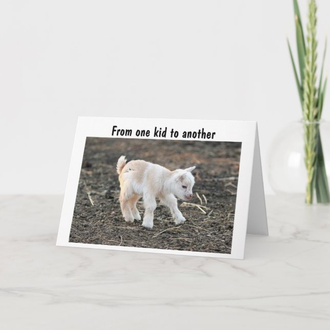 CARTE FROM ONE KID TO ANTOTHER HAPPY BIRTHDAY (Devant)