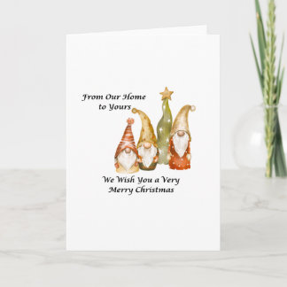 Carte From Our Home to Yours on a Christmas