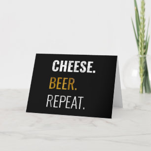 Carte Fromage Bière Répéter , Drôle Détendu Nouveauté