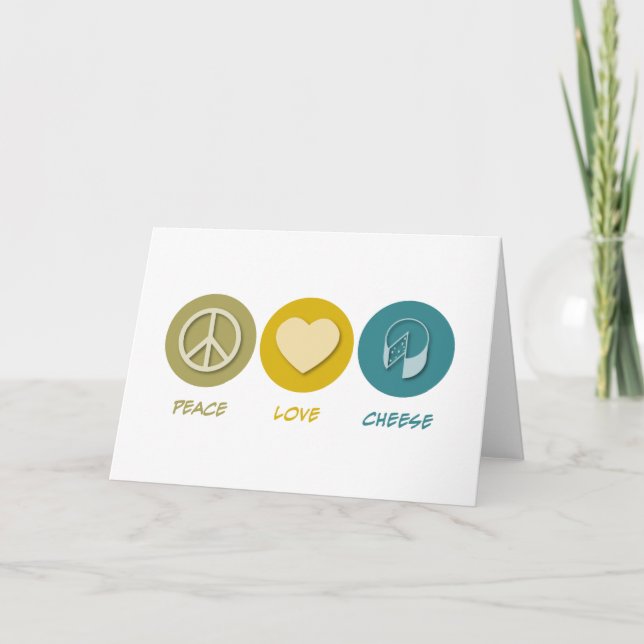 Carte Fromage d'amour de paix (Devant)