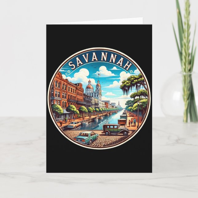 Carte Front de rivière du district historique de Savanna (Devant)