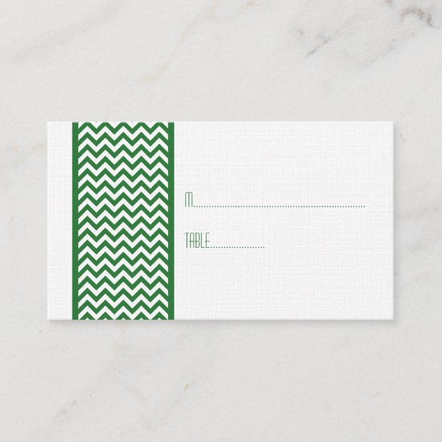 Carte Frontale Chevron Vert (Devant)