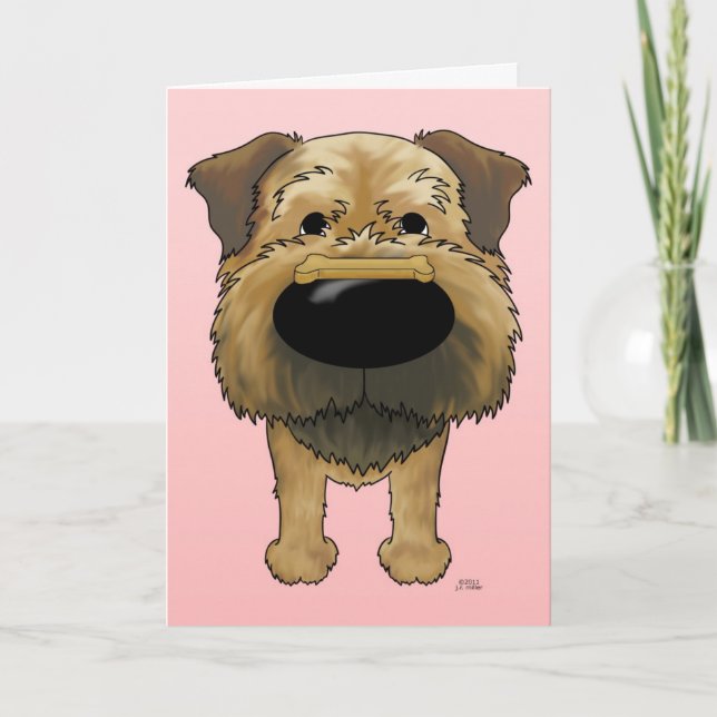 Carte frontière Terrier Valentines (Devant)