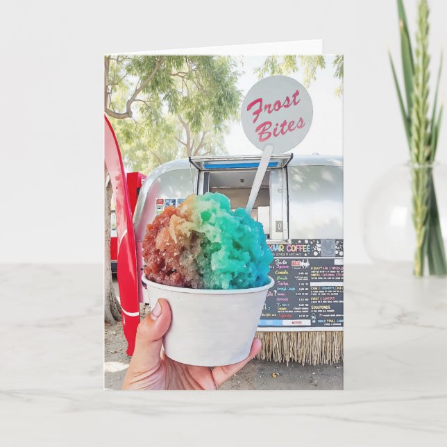 Carte Frost Bite Seaside Floride 30A Aquarelle (Devant)