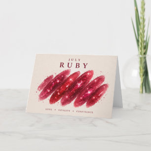 Carte Frottage de cristal de rubis