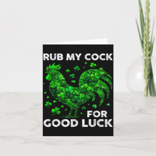 Carte Frotte Moi Pour Bonne Chance Drôle De Saint-Patric