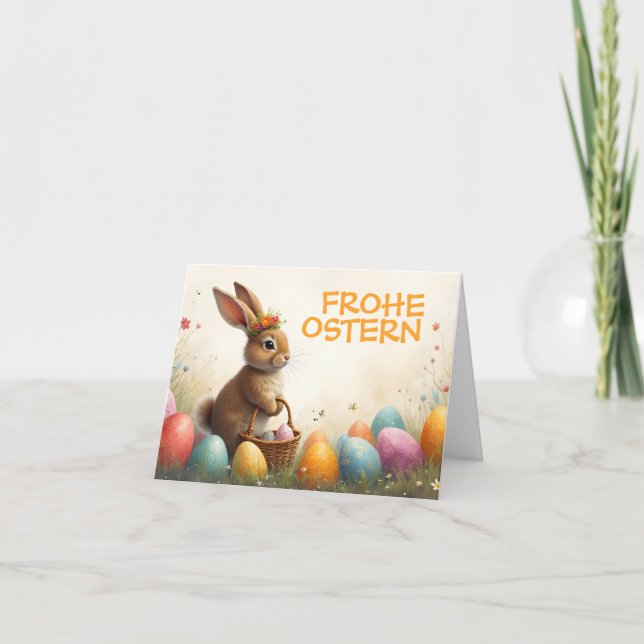 Carte Frühlingsgrüß vom Osterhasen (Devant)