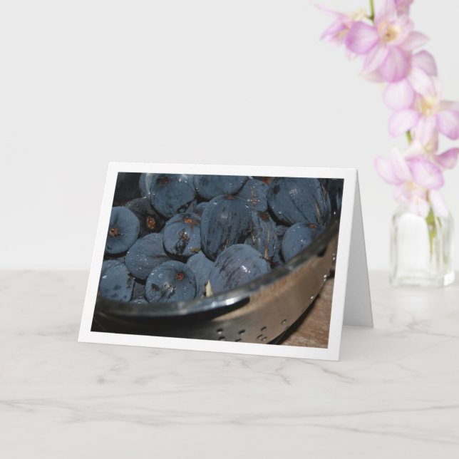 Carte Fruit de figue dans un passoire (Orchidée)