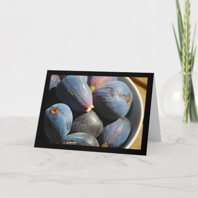 Carte Fruit de figue violette dans un bol (Devant)