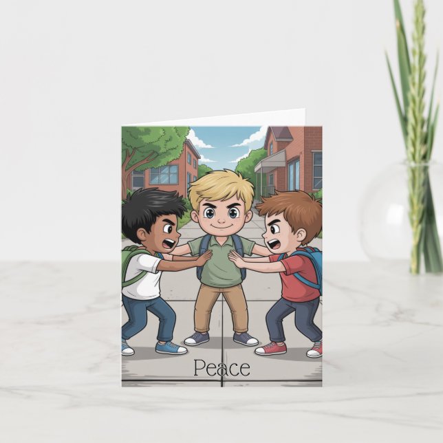 Carte Fruit de l'Esprit : Paix Enfants (Devant)