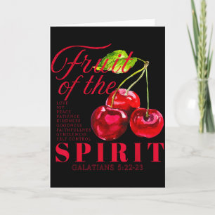 Carte Fruit de l'Esprit Verset Biblique Chrétien Religie