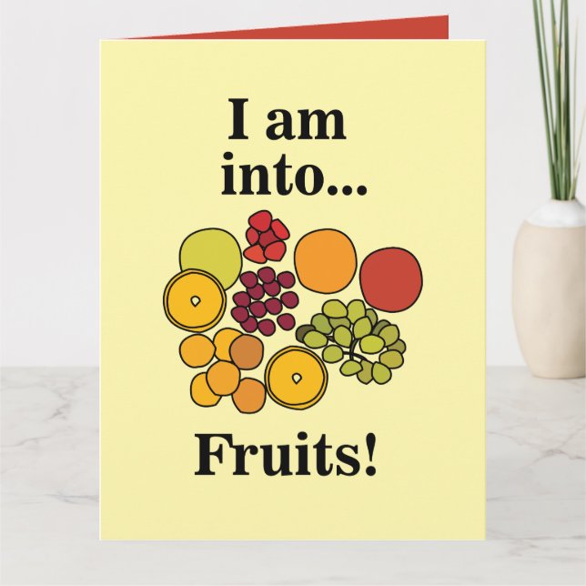 Carte Fruits Colorés Été (Devant)