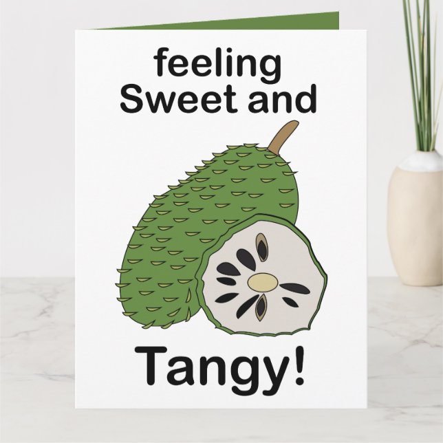 Carte Fruits de Guanabana Sentiment Douce Et Acidulée (Devant)