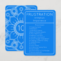 Carte Frustration Blue Law of Attraction Processes