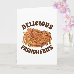 Carte Fry Steak Fries frites Pommes de terre Junk Food