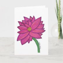 Fuchsia Flower Blank