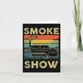 Carte Fumée Montrer Funny Barbecue Fumeur Grillade Viand