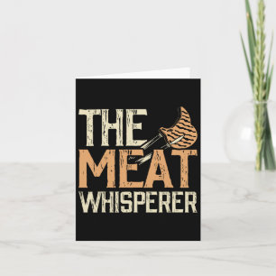 Carte Fumée Vintage de grillades de viande Whisperer