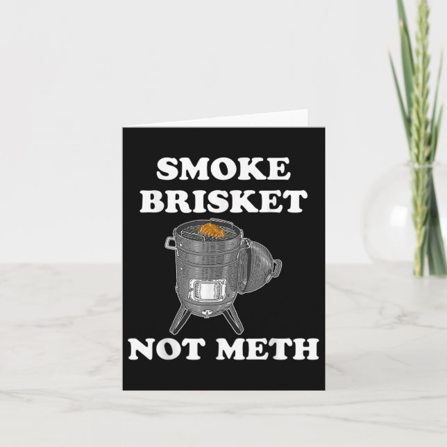 Carte Fumer Brisket Pas Drôle Barbecue Barbeque Smoker G (Devant)