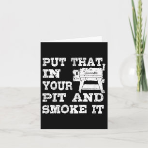 Carte Fumeur De Pellet Drôle Grill Cadeau Barbecue Pour