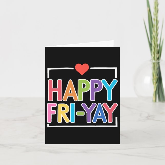 Carte Fun Back To School Collection Heureux Fri-yay Funn (Devant)