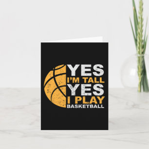 Carte Fun Basketball Oui Je suis Grand Basketball Joueur