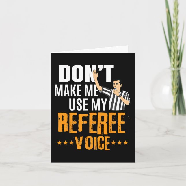 Carte Fun Basketball Réf Hoops - Basketball Arbitre (Devant)