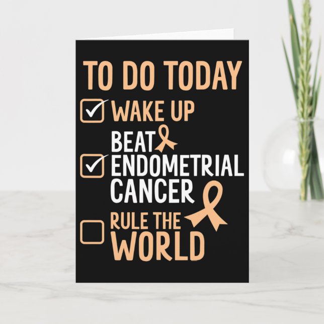 Carte Fun Beat Endometrial Cancer Dirige Le Monde - Surv (Devant)