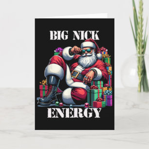 Carte Fun Big Nick Energy Fun Santa Claus Noël Noël Noël