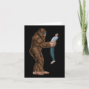 Carte Fun Bigfoot A Trouvé Un Type Et L'A Repris - Sasqu