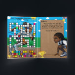 Carte Fun Black Girls Track Star Secret Message Annivers<br><div class="desc">Dégustez la fille d'anniversaire avec cette amusante piste thème joyeuse carte d'anniversaire. Il est conçu de couverture à couverture avec des graphiques extraordinaires et rempli de plaisir et de jeux. Le jeu de messages secrets Mot de passe-passe Unscramble est stimulant et amusant. Vous pouvez aussi ajouter votre propre souhait d'anniversaire,...</div>