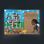 Carte Fun Black Girls Track Star Secret Message Annivers<br><div class="desc">Dégustez la fille d'anniversaire avec cette amusante piste thème joyeuse carte d'anniversaire. Il est conçu de couverture à couverture avec des graphiques extraordinaires et rempli de plaisir et de jeux. Le jeu de messages secrets Mot de passe-passe Unscramble est stimulant et amusant. Vous pouvez aussi ajouter votre propre souhait d'anniversaire,...</div>