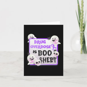 Carte Fun Boo Halloween Ghost La surdose de médicament e