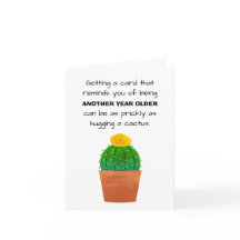 Fun Cactus Plante Image Heureux voeux d'anniversai