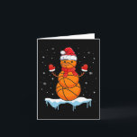 Carte Fun Christmas Basket Père Noël Snowman<br><div class="desc">Fun Christmas Basket Père Noël Snowman</div>