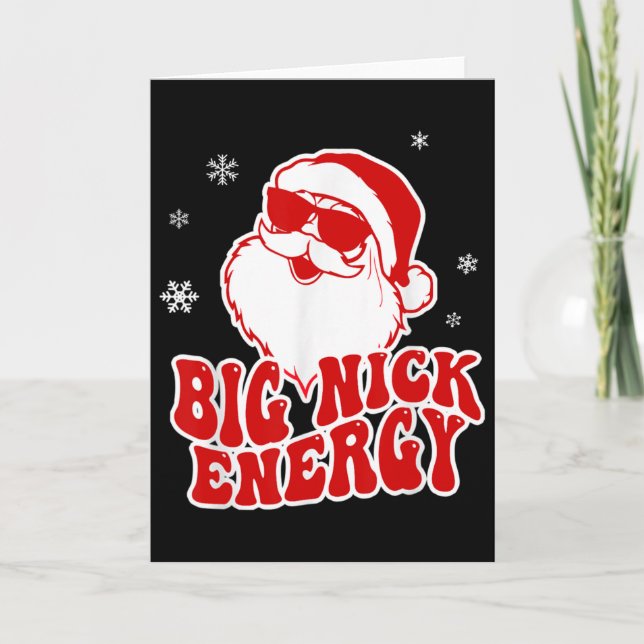 Carte Fun Christmas Big Nick Energy Santa Naughty Adult  (Devant)