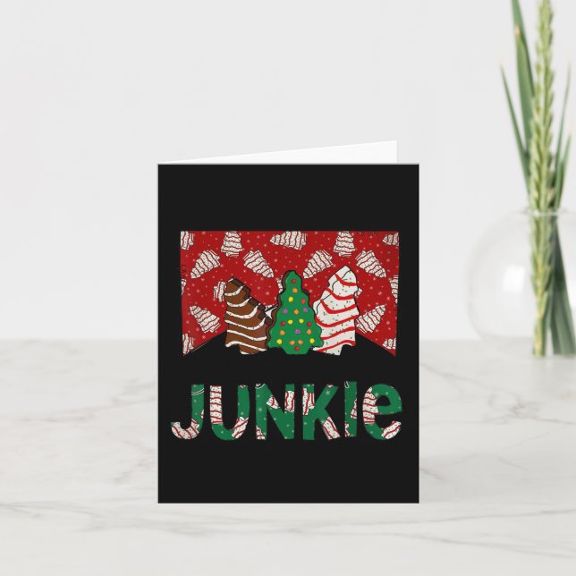 Carte Fun Christmas Tree Cake Junkie Tis Season West (Devant)