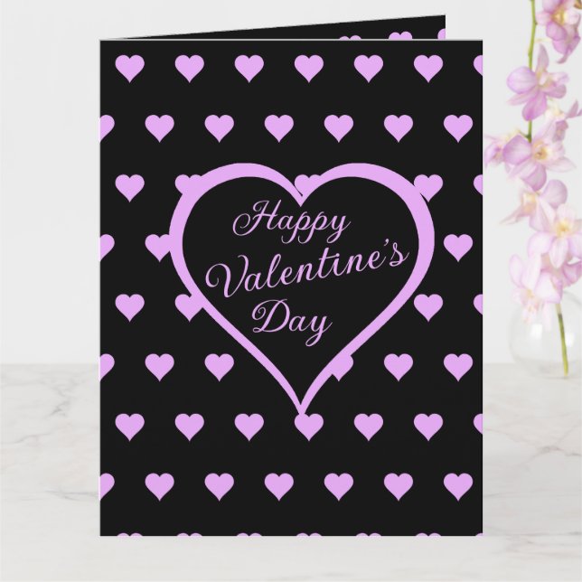 Carte Fun et Coquin Cœurs Roses pour la Saint-Valentin (Orchidée)