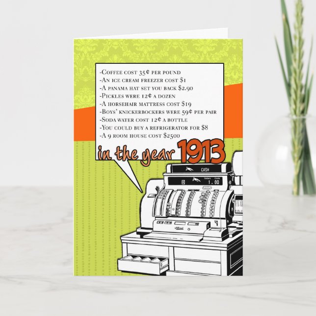 Carte Fun Facts Birthday (Devant)