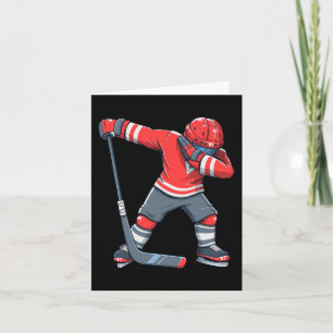 Carte Fun Garçon Enfant Hockey sur glace Dab Vêtement