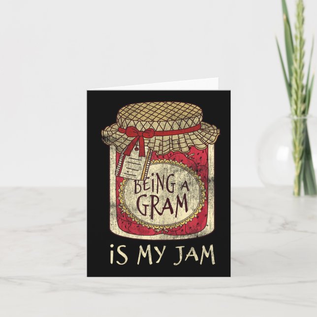 Carte Fun Grandma Cute &amp; Funny Being A Gram Quote  (Devant)