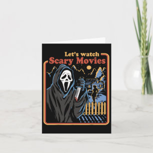 Carte Fun Halloween Regardons Horror Movies Ghost