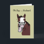 Carte Fun Husband Birthday Great Day to Horse Around<br><div class="desc">Fun Birthday Great Day to Horse Around for anyone who loves horses</div>
