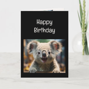 Carte Fun Koala Bear Koala-tea Anniversaire Humour anima