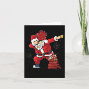 Carte Fun Pickleball Noël Père Noël jouer Pickleball