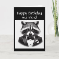 Fun Raccoon Friend un vrai Gentleman Raccoon