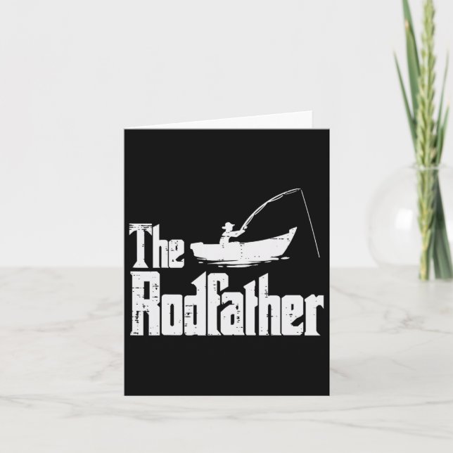 Carte Fun Rodfather Pêche Fête des pères Movie Pun Da (Devant)