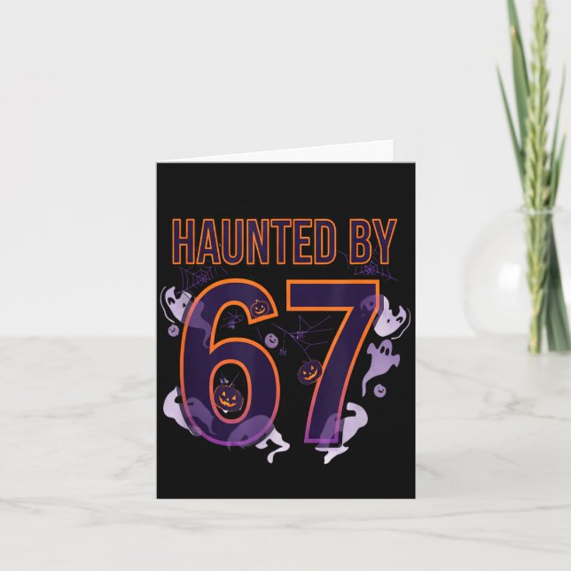Carte Fun Six Seven 6 7 Meme Design Couples Halloween  (Devant)